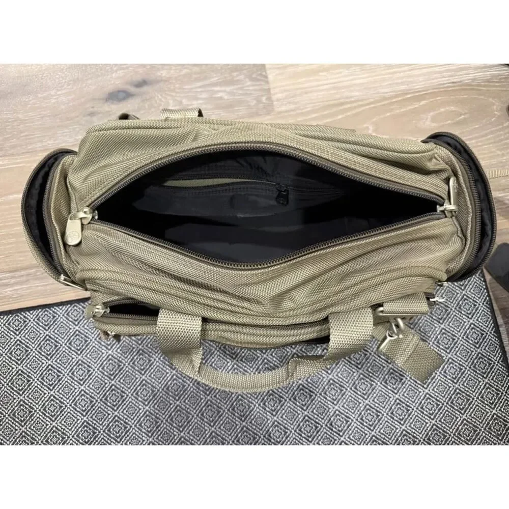 Briggs & Riley Green Duffel Nylon Bag Carry On Shoulder Strap
